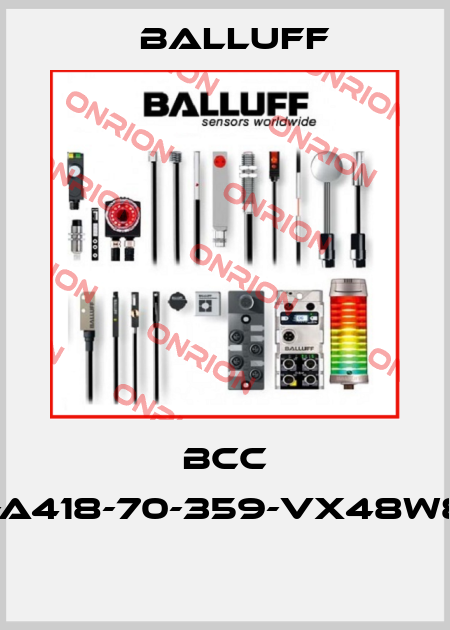 BCC A418-A418-70-359-VX48W8-050  Balluff
