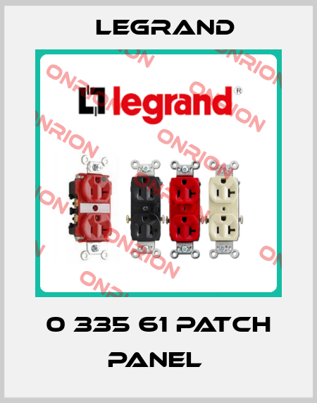 0 335 61 Patch panel  Legrand