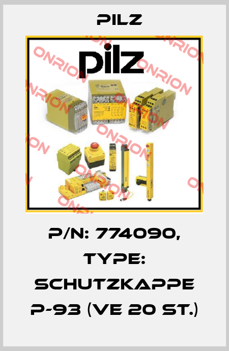 p/n: 774090, Type: SCHUTZKAPPE P-93 (VE 20 St.) Pilz