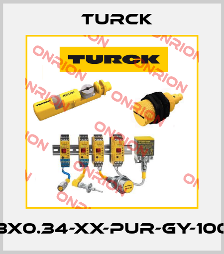 CABLE3X0.34-XX-PUR-GY-100M/TXG Turck