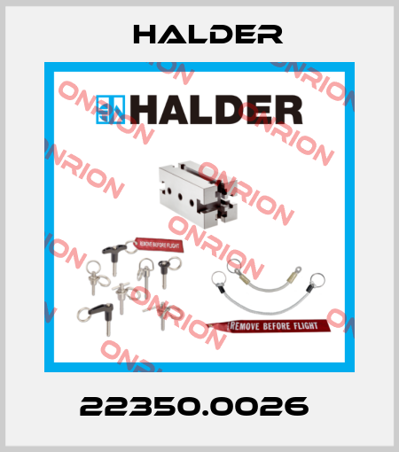 22350.0026  Halder