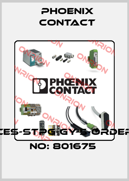 CES-STPG-GY-5-ORDER NO: 801675  Phoenix Contact
