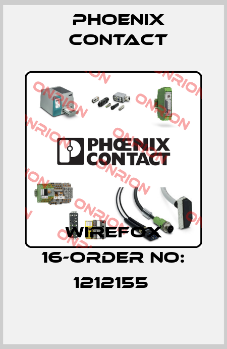 WIREFOX 16-ORDER NO: 1212155  Phoenix Contact