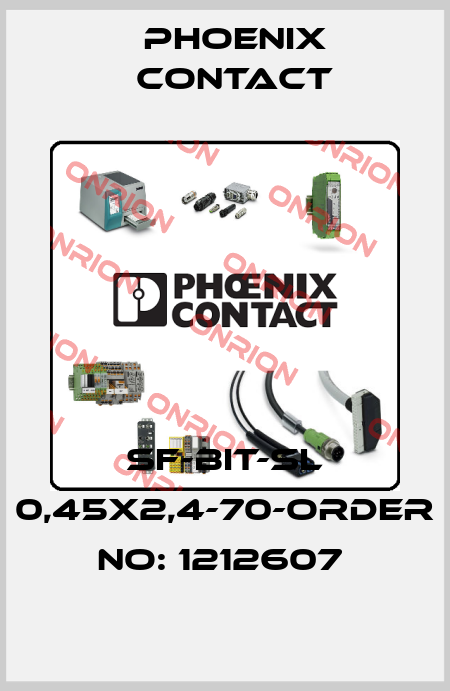 SF-BIT-SL 0,45X2,4-70-ORDER NO: 1212607  Phoenix Contact
