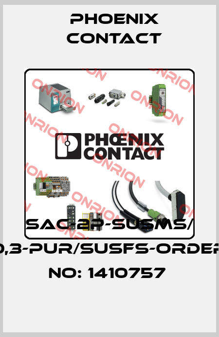 SAC-2P-SUSMS/ 0,3-PUR/SUSFS-ORDER NO: 1410757  Phoenix Contact