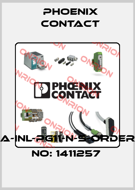 A-INL-PG11-N-S-ORDER NO: 1411257  Phoenix Contact