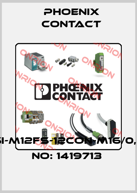 SACC-DSI-M12FS-12CON-M16/0,5-ORDER NO: 1419713  Phoenix Contact