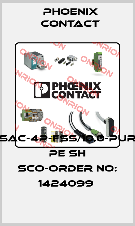 SAC-4P-FSS/10,0-PUR PE SH SCO-ORDER NO: 1424099  Phoenix Contact