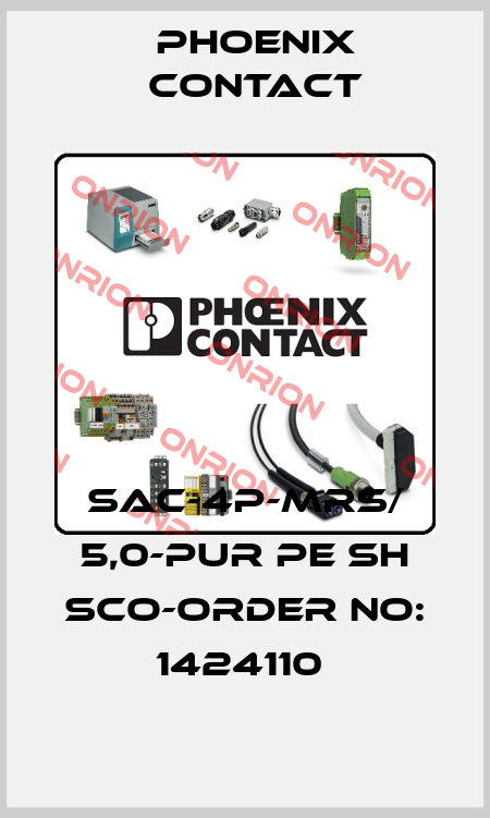 SAC-4P-MRS/ 5,0-PUR PE SH SCO-ORDER NO: 1424110  Phoenix Contact