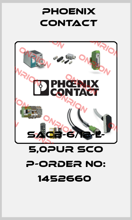 SACB-6/12-L- 5,0PUR SCO P-ORDER NO: 1452660  Phoenix Contact