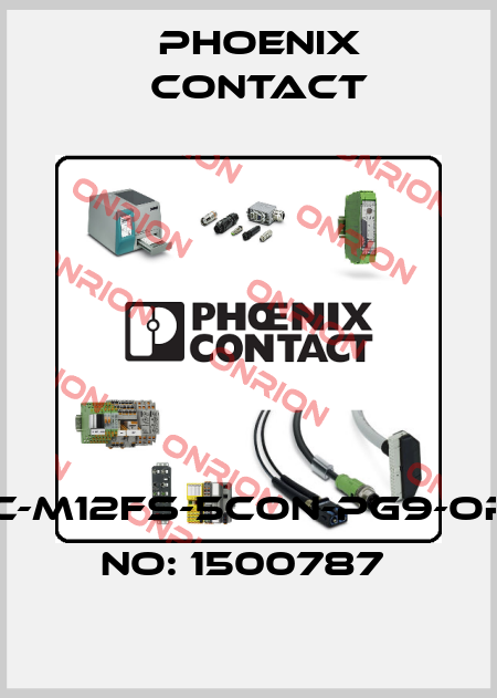 SACC-M12FS-5CON-PG9-ORDER NO: 1500787  Phoenix Contact