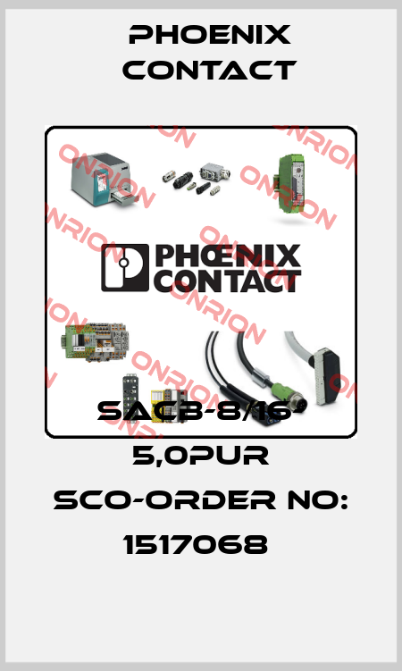 SACB-8/16- 5,0PUR SCO-ORDER NO: 1517068  Phoenix Contact