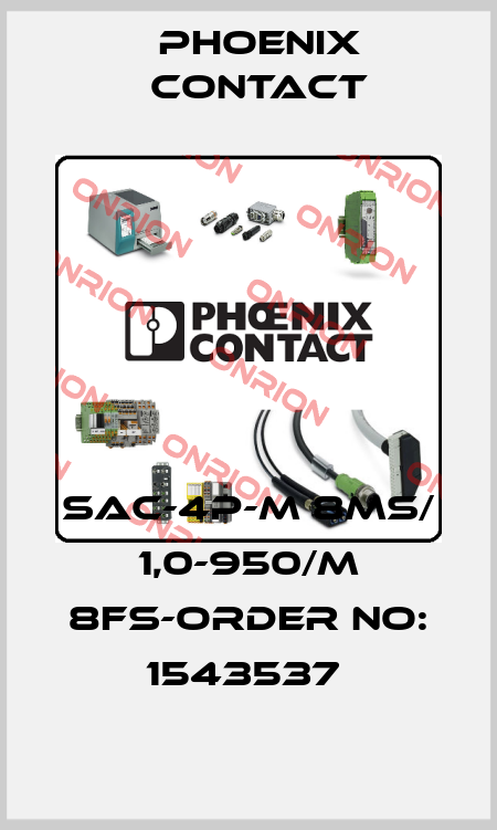 SAC-4P-M 8MS/ 1,0-950/M 8FS-ORDER NO: 1543537  Phoenix Contact