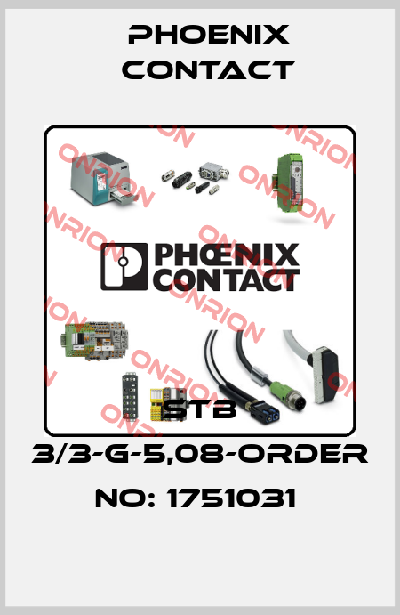 STB 3/3-G-5,08-ORDER NO: 1751031  Phoenix Contact