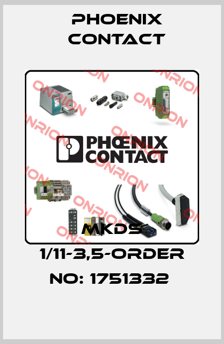 MKDS 1/11-3,5-ORDER NO: 1751332  Phoenix Contact