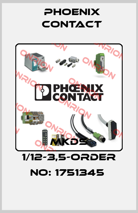 MKDS 1/12-3,5-ORDER NO: 1751345  Phoenix Contact