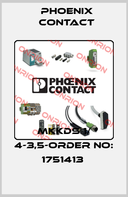 MKKDS 1/ 4-3,5-ORDER NO: 1751413  Phoenix Contact