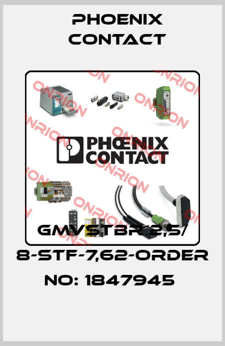GMVSTBR 2,5/ 8-STF-7,62-ORDER NO: 1847945  Phoenix Contact