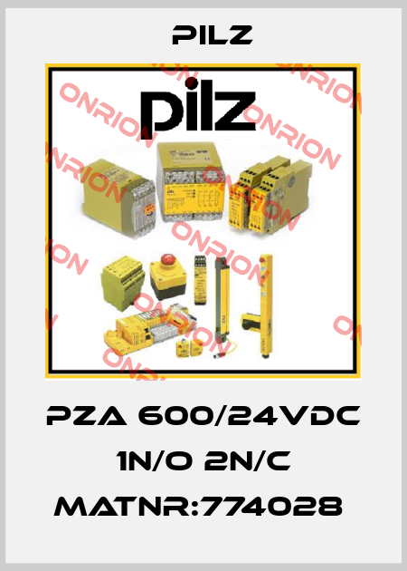 PZA 600/24VDC 1n/o 2n/c MatNr:774028  Pilz