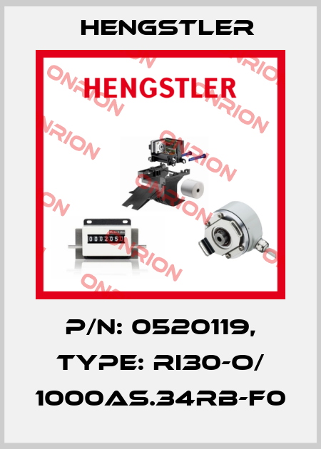 p/n: 0520119, Type: RI30-O/ 1000AS.34RB-F0 Hengstler