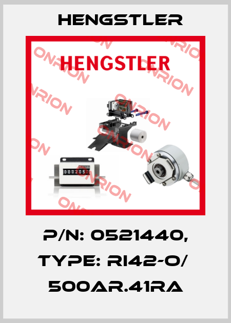 p/n: 0521440, Type: RI42-O/  500AR.41RA Hengstler