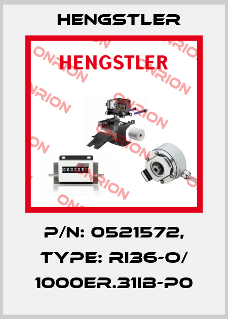 p/n: 0521572, Type: RI36-O/ 1000ER.31IB-P0 Hengstler