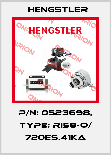 p/n: 0523698, Type: RI58-O/ 720ES.41KA Hengstler
