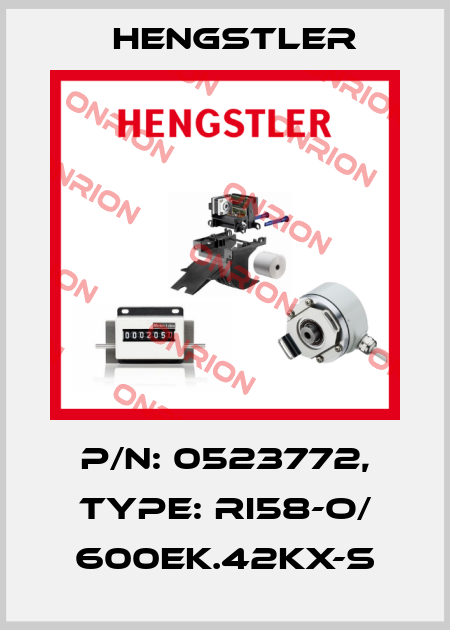 p/n: 0523772, Type: RI58-O/ 600EK.42KX-S Hengstler