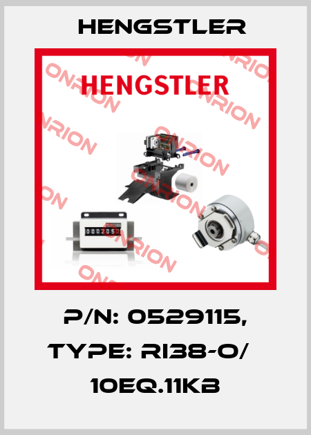 p/n: 0529115, Type: RI38-O/   10EQ.11KB Hengstler