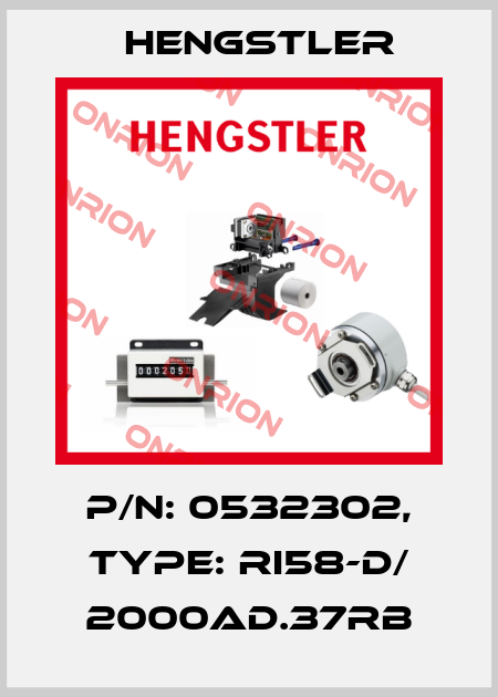 p/n: 0532302, Type: RI58-D/ 2000AD.37RB Hengstler