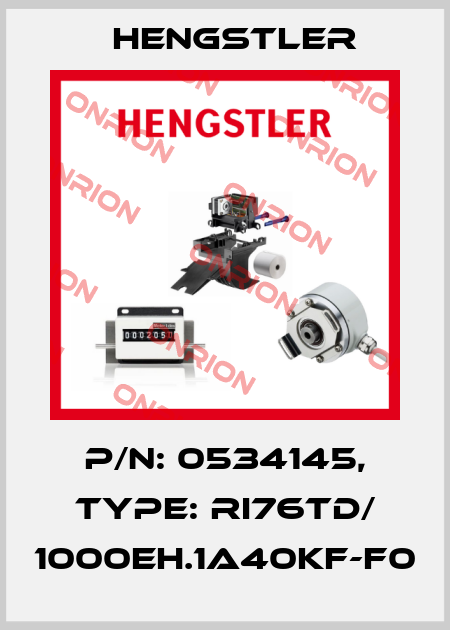 p/n: 0534145, Type: RI76TD/ 1000EH.1A40KF-F0 Hengstler