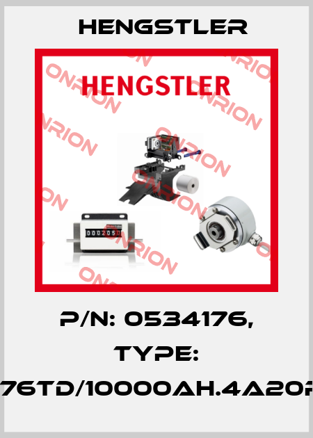 p/n: 0534176, Type: RI76TD/10000AH.4A20RF Hengstler