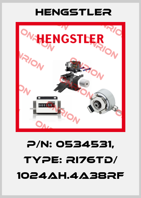 p/n: 0534531, Type: RI76TD/ 1024AH.4A38RF Hengstler