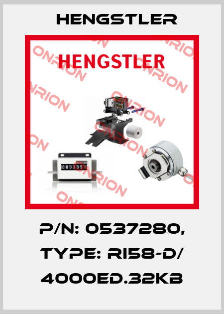 p/n: 0537280, Type: RI58-D/ 4000ED.32KB Hengstler