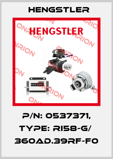 p/n: 0537371, Type: RI58-G/  360AD.39RF-F0 Hengstler