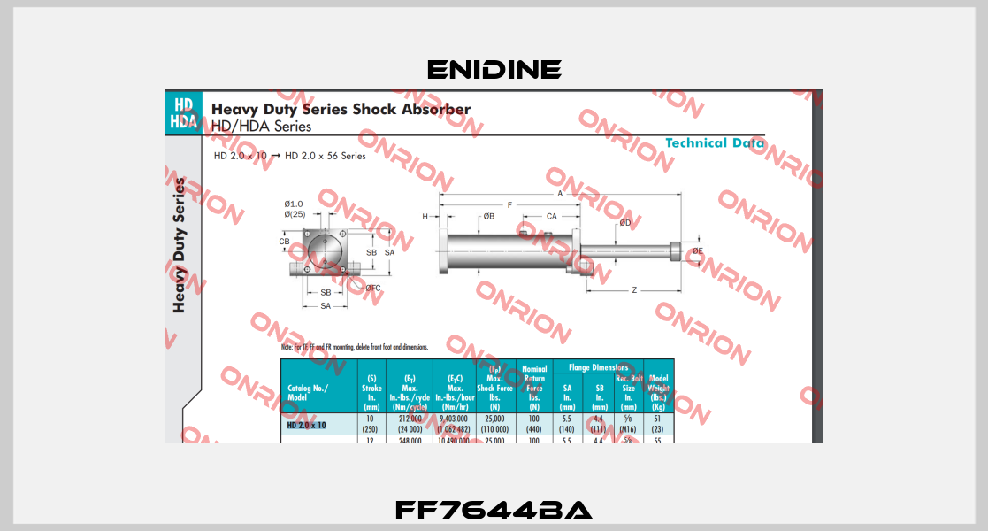 FF7644BA Enidine