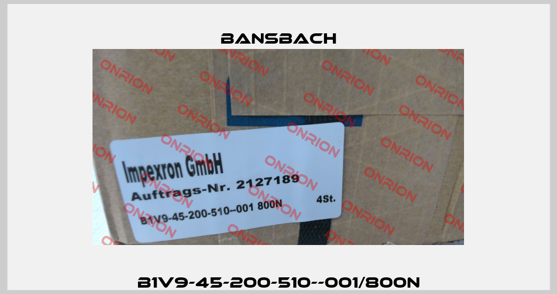 B1V9-45-200-510--001/800N Bansbach