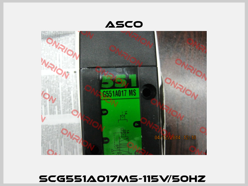 SCG551A017MS-115V/50HZ  Asco