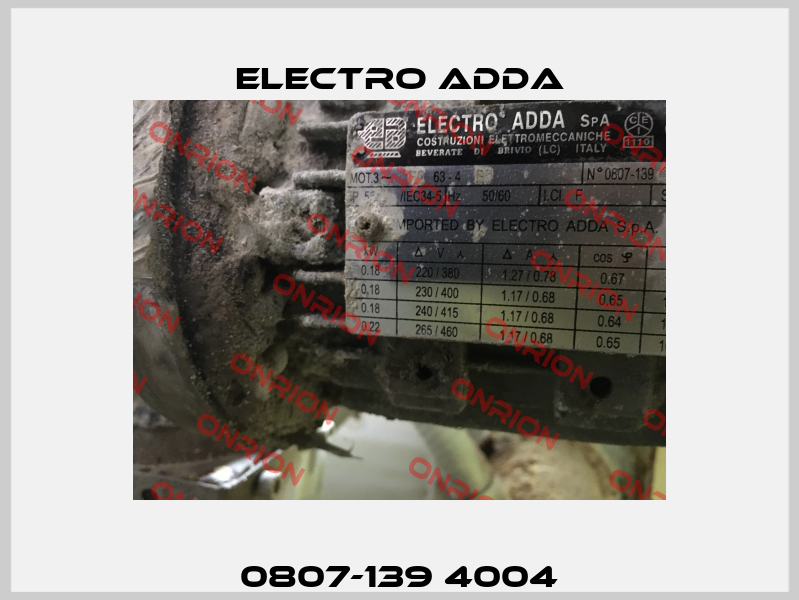 0807-139 4004 Electro Adda