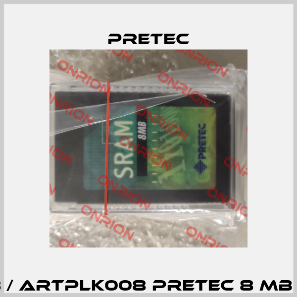 S65008-I-08 / ARTPLK008 Pretec 8 MB SRAM, 8-Bit Pretec