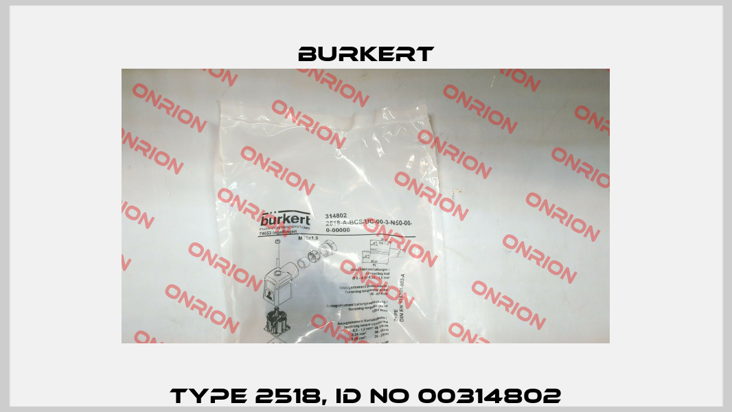 Type 2518, ID NO 00314802 Burkert