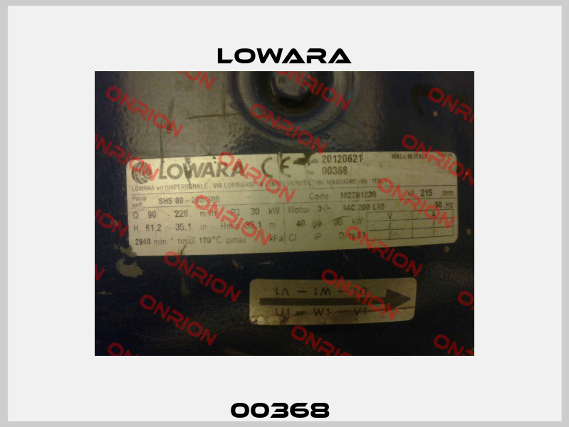 00368  Lowara