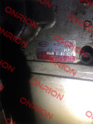 Model AD-SL231D obsolete, replaced by AD-SL231D-404E-M2-DA3  JTEKT FLUID POWER SYSTEMS CORPORATION (ex. Toyooki)