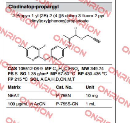 P-755N (chemical) 10 mg  AccuStandard