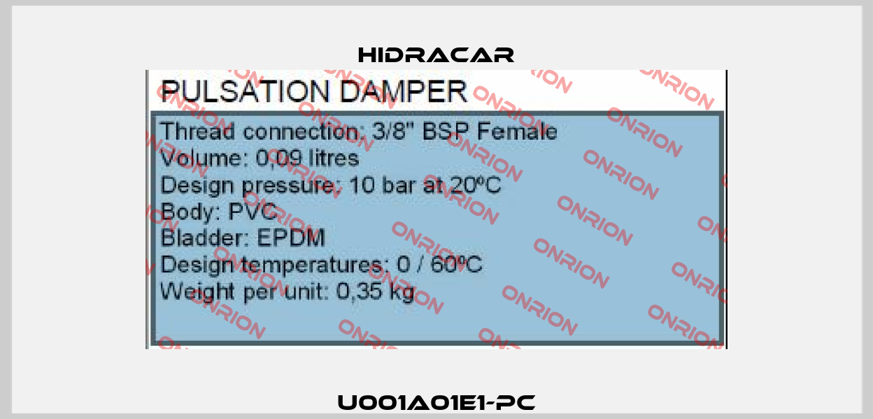 U001A01E1-PC Hidracar
