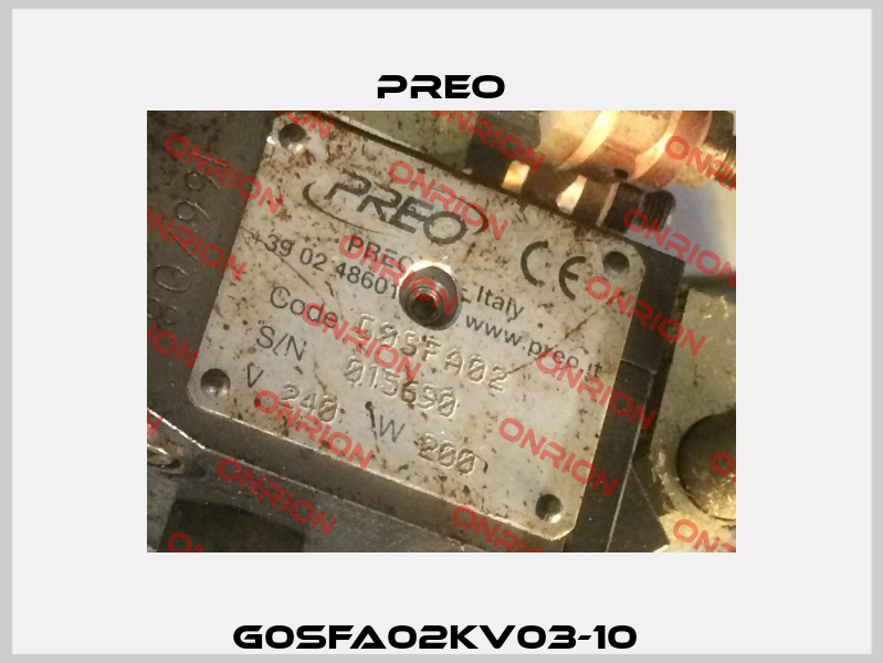 G0SFA02KV03-10  Preo