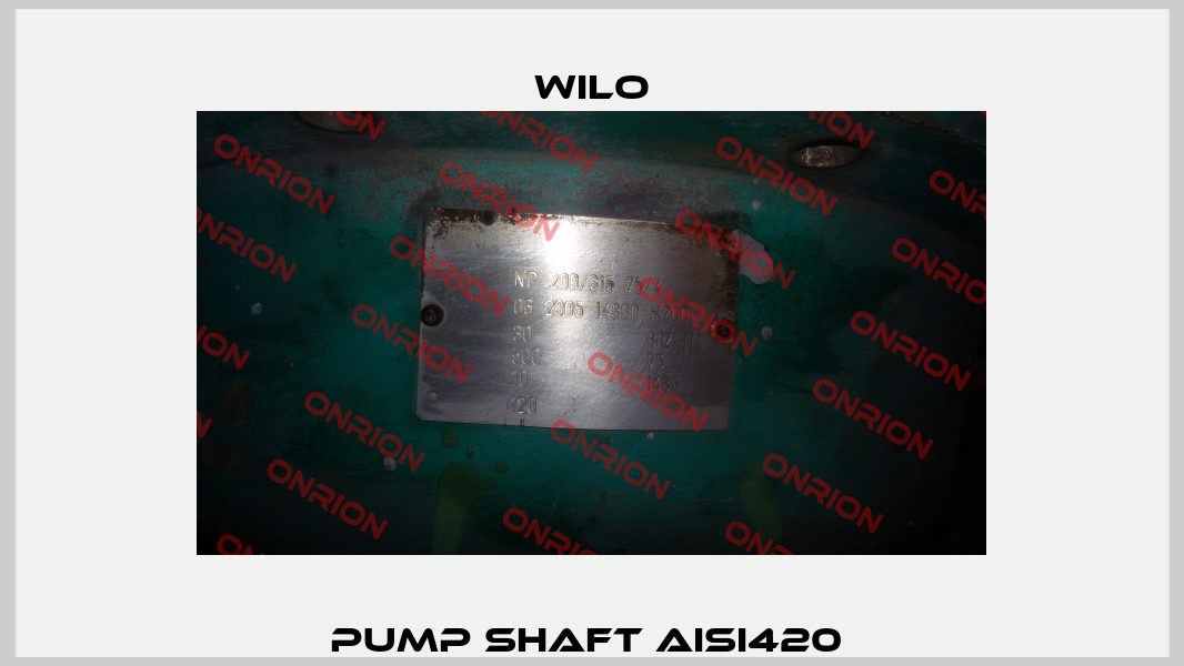 PUMP SHAFT AISI420  Wilo