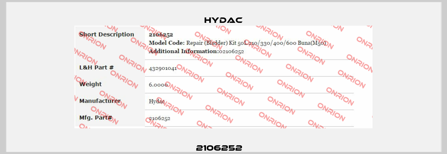 2106252    Hydac