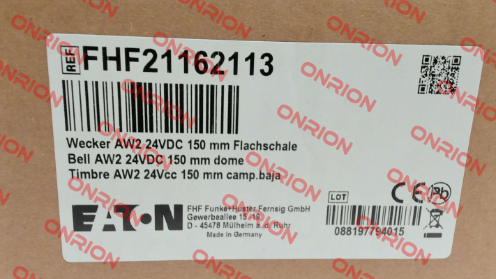 P/N: FHF21162113, Type: AW2 FHF