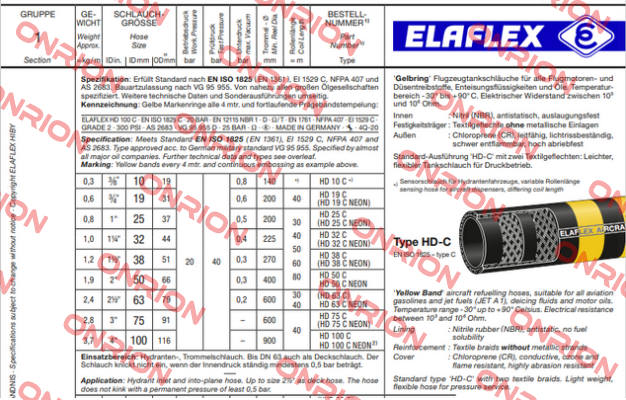 HD 50 C (26 m) Elaflex
